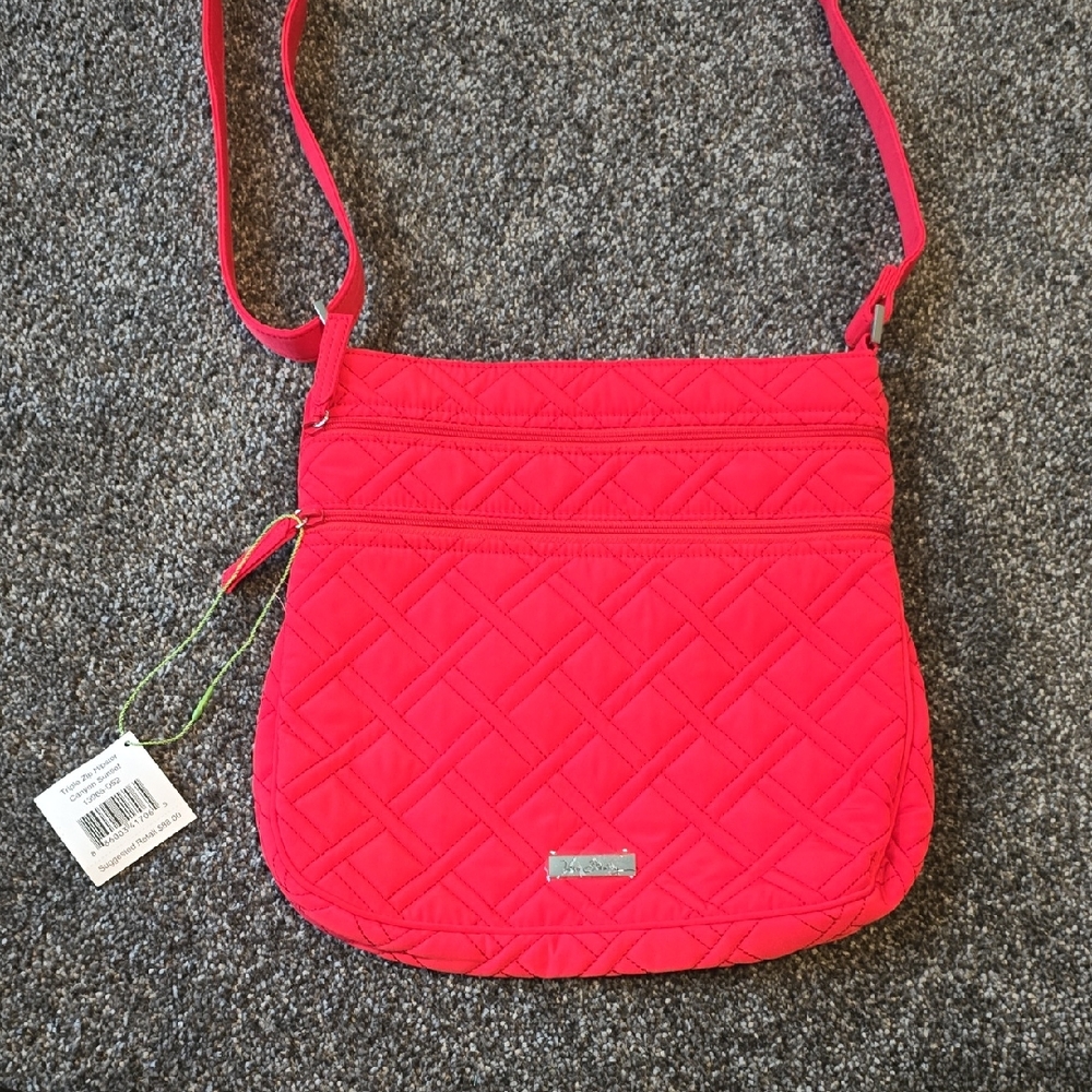 Vera Bradley Vibrant Pink Quilted Crossbody Bag